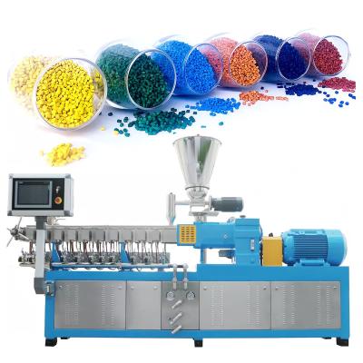 China Lab 50~80kgh Plastic Granules Production 35.6mm Filler Masterbatch Machine Twin Screw Extruder Pellets Making Machine for sale