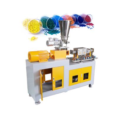 China Mini lab 5~15kgh granules production 21mm plastic pelletizer compound granulation twin screw extruder small lab for sale