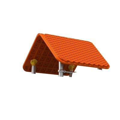 China Kindergarten KINPLAY BRAND Children Play Structure Playhouse House Vinyl Roof Replacement Parts For Playground for sale