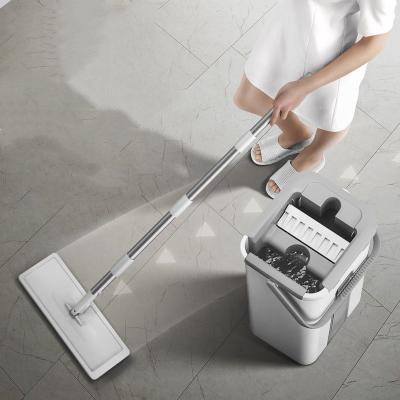 China New Sustainable Microfiber 360 Wet And Dry Mop Flat Mop Bucket For Floor Cleaning Magic Mop for sale