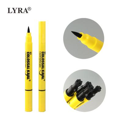 China CK813 colossal kajal waterproof 2 in 1 smooth waterproof liquid eyeliner with stamp for sale