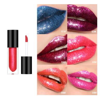 China 8 Colors Waterproof Shimmer Metallic Glitter Lip Gloss Matte Liquid Lipstick Wholesale New for sale