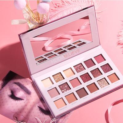 China Hot Sale Waterproof Make Up Vegan Eyeshadow Matte Glitter Eyeshadow Palette Pigmented Nude Eyeshadow Palette for sale