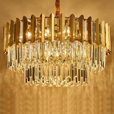 China Modern Hot Sale Pendant Light Crystal Chandelier Lighting Crystal Light For Living Room Villa JY9600 for sale