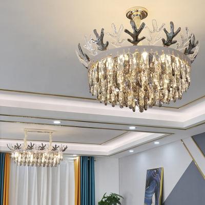 China Post-modern Decoration New Design Antler Chandelier Crystal Princess Hanging Pendant Lamp JY9011 for sale