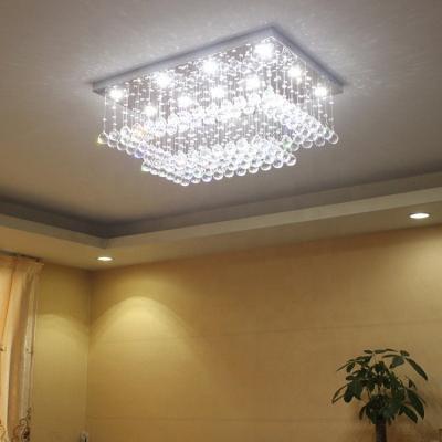 China Surface Mounted American Style Decor Crystal Ceiling Lamp For Mall Modern Crystal Ceiling Lamp JY8125 for sale