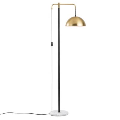 China JY5123 Luxury Vintage Metal Corner Floor Lamp Modern Marble Base Light Standing Floor Lamp for sale