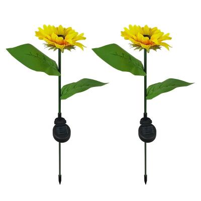 China Garden LED Sunflower Style Lawn Flowers Solar Led Light Outdoor Waterproof Lamp For Yard Garden Lawn Light Solar Lamp JYO0002 for sale