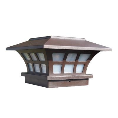 China Garden Pillar Light Landscape Lighting Fixtures Solar Powered Garden Lights Led Wall Lamps JYO0007 for sale