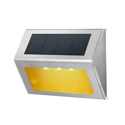 China Modern Outdoor Solar Garden Wall Light Stainless Steel Stair Step Lights Led Low Voltage Landscaping Lights JYO0029 for sale