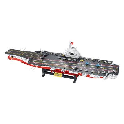 China Model Toy Panlos 688014 Taolehui Exhibition Aircraft Carrier Puzzle Building Blocks Kit Sets Low MOQ Toy For Adults for sale