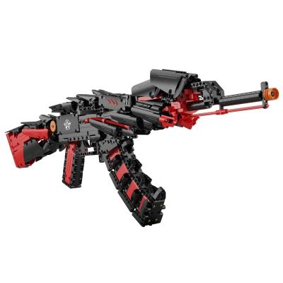 China Building Toy Wilderness Action Ghost Scythe Building Block Gun Set Building Set For Kids Who Love 1:1 Model Guns for sale