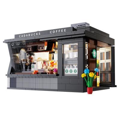 China Construction Toy Cool Buildable Toy for Kids Building Kit, Model Building Block Set, Street View Japanese Mini Building Bricks Cafe Town Bar Villa for sale