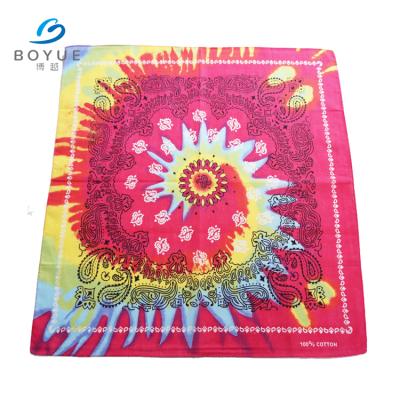 China Outdoor Activities Factory Wholesale Custom High Neck Scarf Cotton Headband Neon Bandana Delivery for sale