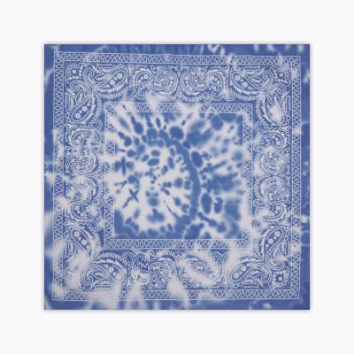 China Outdoor Activities Manufacturing China Quality Popular Soft Reliable Polyester Tie Dye Handkerchief Bandana for sale