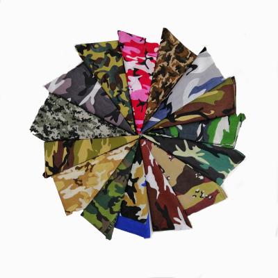 China Multifunctional NO MOQ Print Customizable Outdoor Sports Cotton Camouflage Bandana for sale