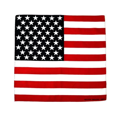 China Outdoor Activities Custom Cotton Country Caribbean American Flag Multifunctional Wholesale Bandana for sale