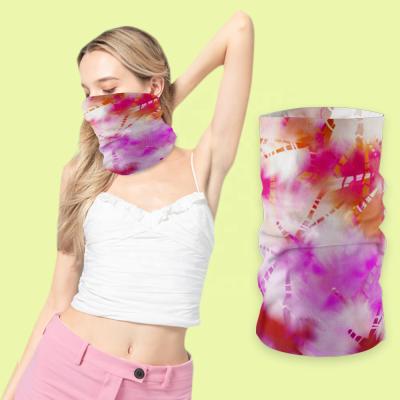 China Outdoor Activities Wholesale Cheap 100% Outdoor Sports Sublimation Polyester Fiber Tie Dye Bandana for sale