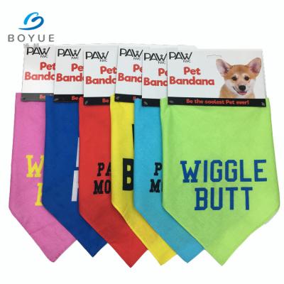 China Viable Wholesale High Quality OEM Custom Design Logo Cotton Pet Cat Dog Ties Triangle Digital Printing Luxury Bandana For Birthday for sale