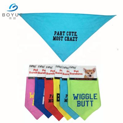 China Bandana factory supply viable quality and cheap custom design print triangle dog bandana for sale