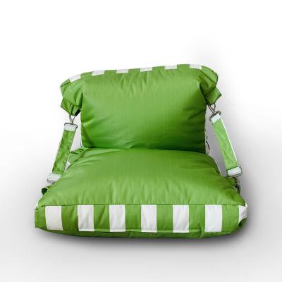 China Bright Color Stability Durable Outdoor Use Stability Olefin Strap Bean Bag Chair With Pillow for sale