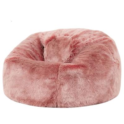 China (Others) Hot Sale Adjustable Faux Fur Bean Bag Chair Luxury Indoor Kids Bean Bag for sale