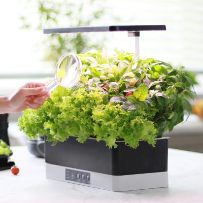 China Adjustable Height LED Indoor Garden Decorative Hydroponic Portable Vegetable Grass Grow System garten deko for sale