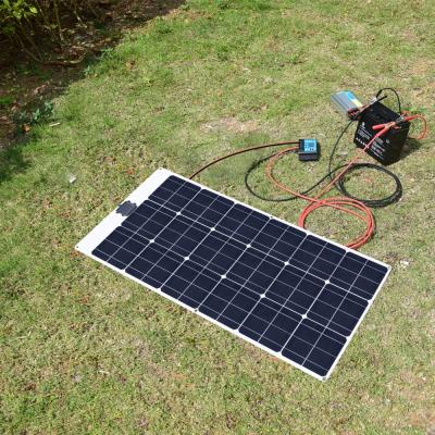 China China manufacturer 80w 12v commercial flexible solar panel 100w semi flexible solar panel for RV boat yacht for sale