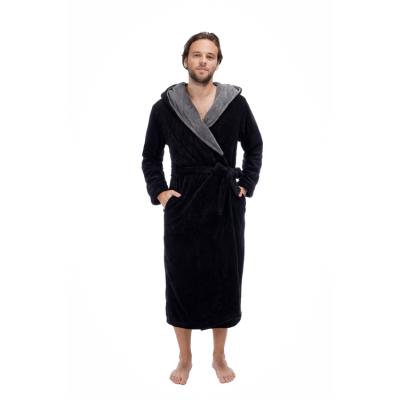 China New Fashion Hot Selling Thermal Premium Breathable Plus Size Thermal Plain Dyed Luxury Long Robe Mens Knitted Long Robe Mens Long Robe for sale