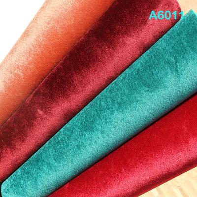 China Dream Color A6011 Abrasion-resistant 0.8 mm Flocking Leather For Shoes Making PU Synthetic Leather for sale