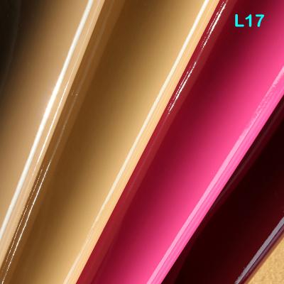 China Patent L17 Abrasion-resistant PU Synthetic Leather Or Mirror-surface Leather For Shoe Making for sale