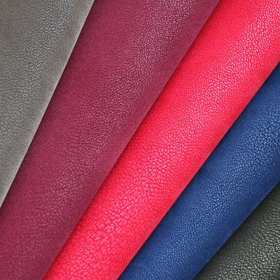 China Abrasion-Resistant PU Flocking Synthetic Leather For Lady Shoes for sale