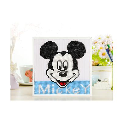 China Premium Quality Cartoon Diamond Painting Environmental Resin Diamond Painting For Kids With Frame for sale