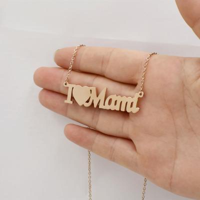 China TRENDY Custom Mothers Day Gifts For Women Silver Gold Necklaces Women Natural Jewelry for sale