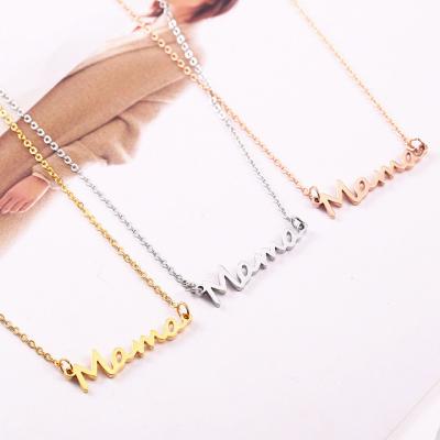 China Cheap TRENDY Bulk Custom OEM Mothers Day Box Gold Accessories Jewelry Necklace Women For Mothers Day Gift for sale