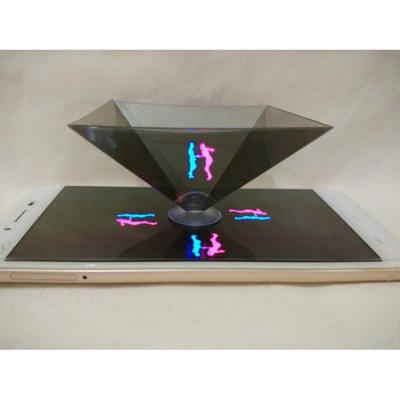 China Tripod China Factory Mini Portable Projector Hologram Pyramid 3D Hologram Projector Display for Smartphones Movie for sale