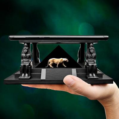 China Promotional Tripod Gift 3d Hologram Projector 3D Hologram Pyramid Viewer Suitable All Smartphones For Advertising for sale