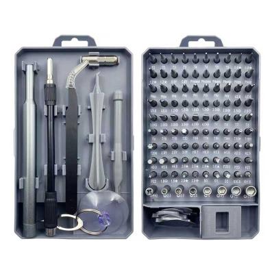 China Multi-used screwdriver 112 head in 1 watch mobile phone disassemble toolbox chrome vanadium steel combination screwdriver set for sale