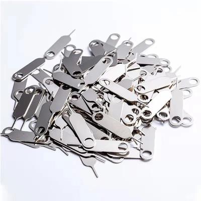 China Sim Card Ejector Pin Sim Card Ejector Pin Machine Stainless Steel Pin Eject Tool Silver Nickel Plated Sim Card Ejector Pin For Huawei Phone for sale