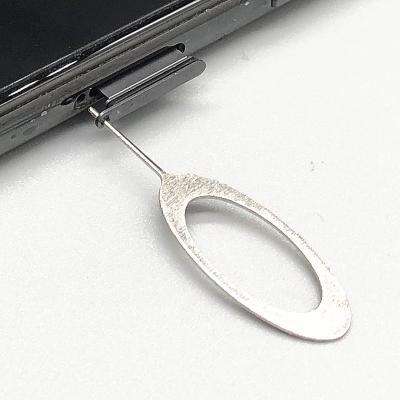 China Silver Nickel Plated Steel Sim Card Pin Sim Card Ejector Pin OEM Eject Tool Needle Pin For Oppo And Android Phone Stainless Steel Pin for sale