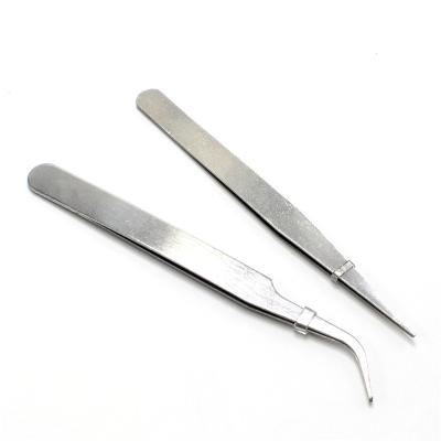 China Stainless Steel Tweezers Dropshipping Tweezers Set Kit ESD Free Cheap Tweezers For Anti Static Pattern Stainless Steel Tweezers For Laptop Cell Phone for sale