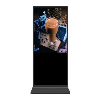 China 65 inch indoor lcd floor standing advertising display android wifi digital signage touch screen for sale