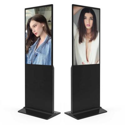 China Indoor Commercial Display 43 Inch Floor Stand Touch Screen Announcement Kiosk LCD Advertising Billboard Led Digital Signage Totem for sale