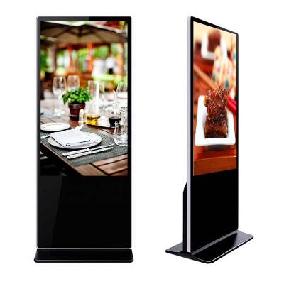 China Indoor 43 Inch Floor Standing Led / Digital Signage Advertising Touch Screen LCD Display Menu Board for sale