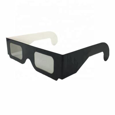 China For Custom Disposable Movies Printing Paper Cinema Circular And Linear Polarized Passive 3D Glasses for sale