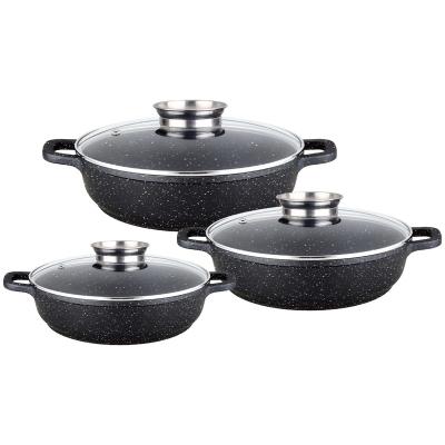 China Factory Price Sustainable Aluminum Die Cast Non Stick Pot for sale