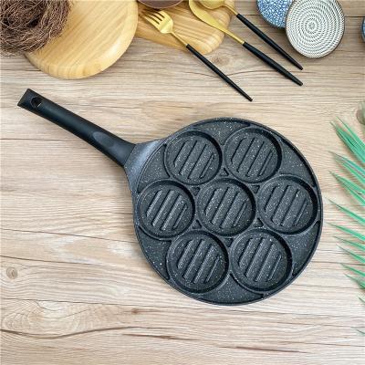 China Minimalist Die-Cast Aluminum Alloy Making Pan Fried Egg Mini Pancake Pan Bake Nonstick for sale