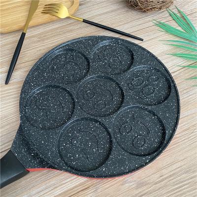 China Minimalist Die-Cast Aluminum Alloy Making Pan Fried Egg Mini Pancake Pan Bake Nonstick for sale