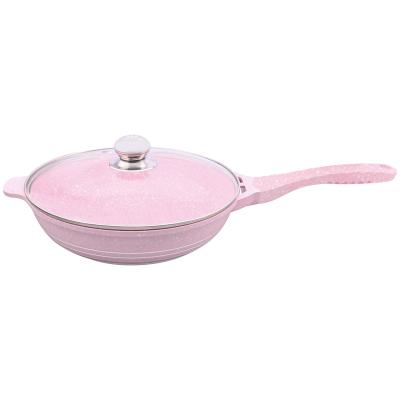 China Sustainable Healthy Friendly Granite Die Casting Aluminum Egg Fry Pan for sale