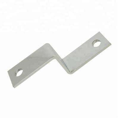 China Customized Precision Chrome Z Shaped Aluminum Metal Bracket Custom Size for sale